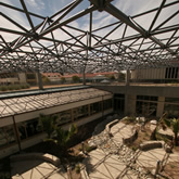 Lewis Hall courtyard