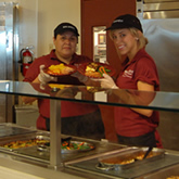 Food prepared with locally-grown produce is served at Irvine Common's Farm to Fork station